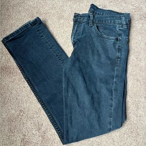 Levi's Men's Blue/Grey Straight Jeans - 32x32